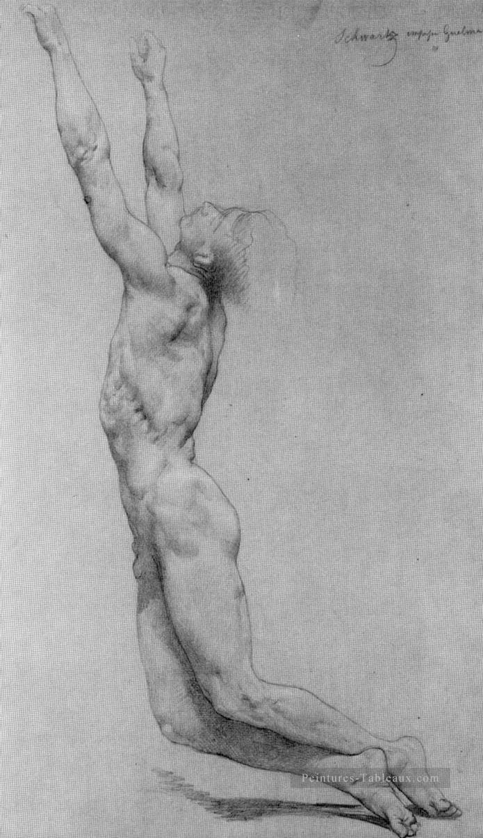 Flagellation du Christ étudie au crayon réalisme William Adolphe Bouguereau Peintures à l'huile